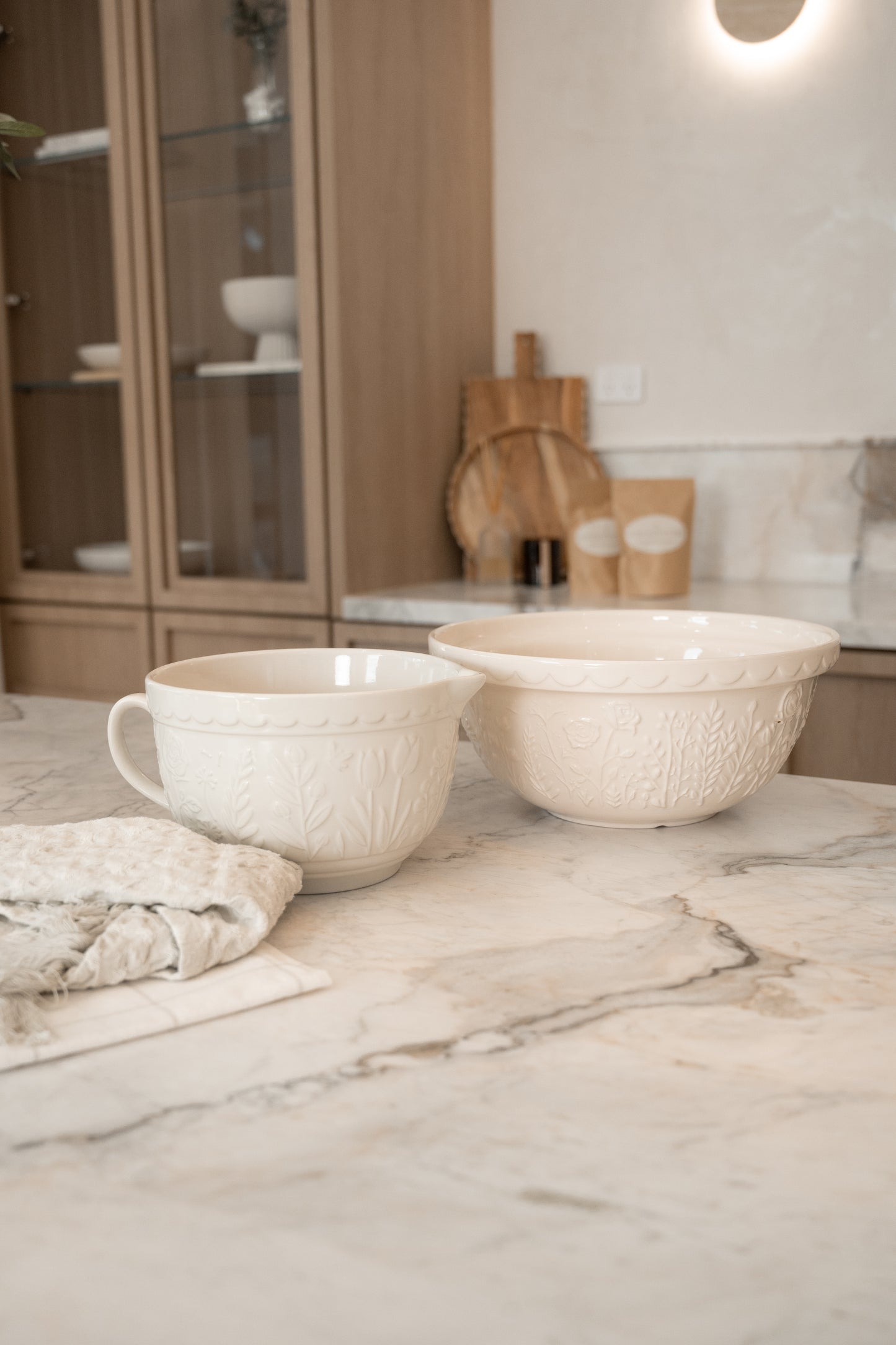 In The Meadow Cream Mixing Bowl- By Mason Cash