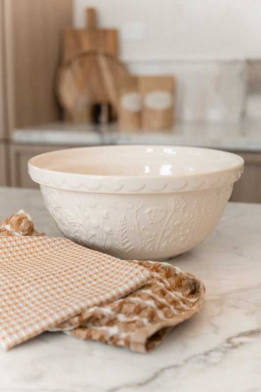 In The Meadow Cream Mixing Bowl- By Mason Cash